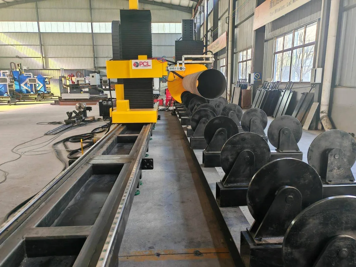 Large pipe profile cutting