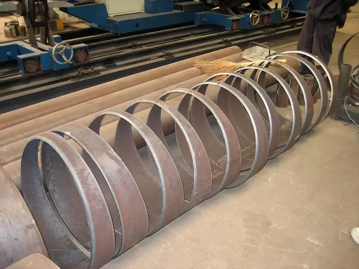 Large-diameter pipe rings cut with a CNC pipe plasma machine